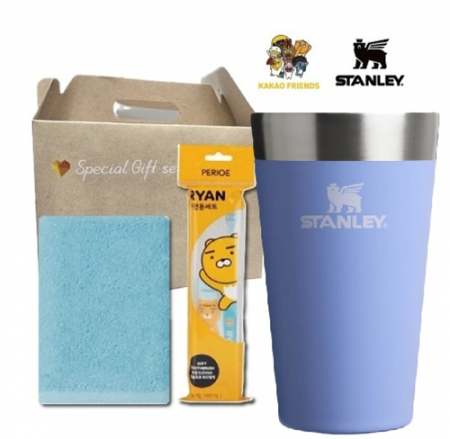 스탠리 473ml 파인트 컵+카카오 양치세트+국산 핸드타올 텀블러세트 여행용세트 #2