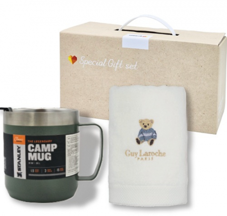 스탠리캠프머그354ml+고려황제베어타올150g수건2종고급세트텀블러세트 #4