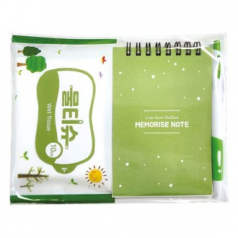 수첩 볼펜 물티슈 세트 A형