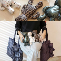 코삭 곰인형 숄더 에코백 (M)