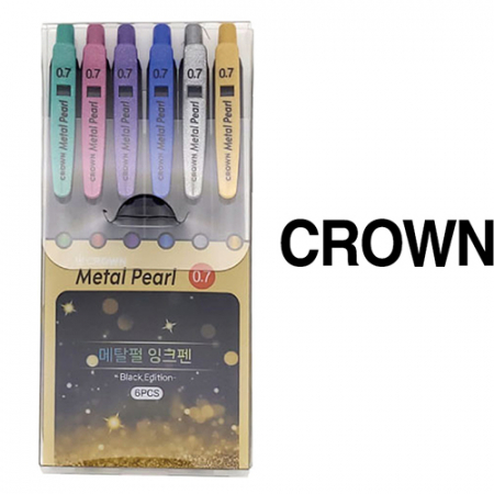 (국산)크라운메탈펄6색세트 #2