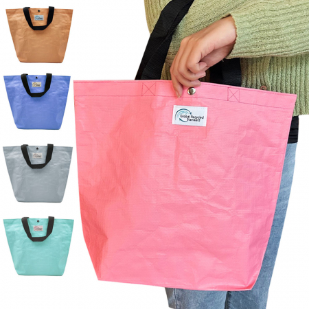미니 리싸이클 장바구니 쇼핑백 5컬러 타포린백 #2