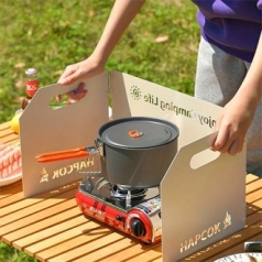 134 야외 캠핑 스토브용 접이식 방풍 가드