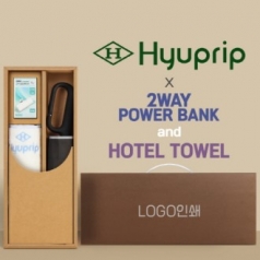 협립3단60 카라비너10K 거꾸로 300T고밀도 완전자동 우산 +배터리+협립눈꽃타월타월 세트