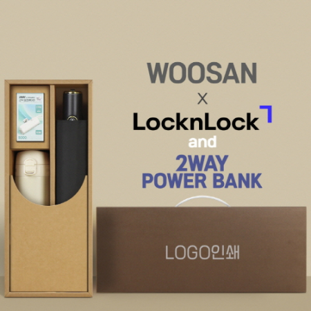 가르시아 3단60 10K 초고밀도 완전자동우산 +배터리+락앤락슬림핏원터치텀블러 세트 #2