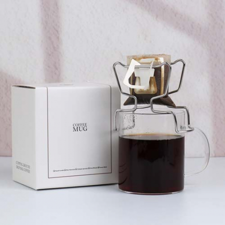 커핑그라운드 드립백커피 내열유리머그470ml 선물세트 HCG470 6P #4