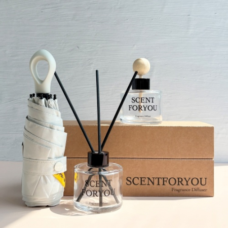 FINE 센트포유디퓨저 차량용 1구 + 실내용 1구 + 초경량 멀티고리 5단우산세트 SU36 #3