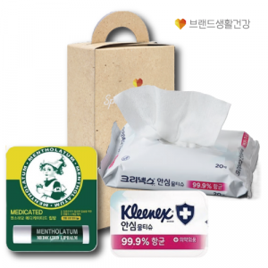 브생건288호 2종세트 (크리넥스 안심물티슈+멘소래담 메디케이티드 립밤)