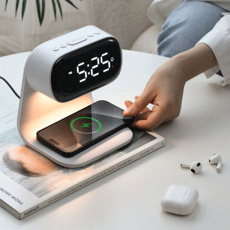 아이노트 무선 고속 충전 LCD 무드등 시계 WDS100 #5