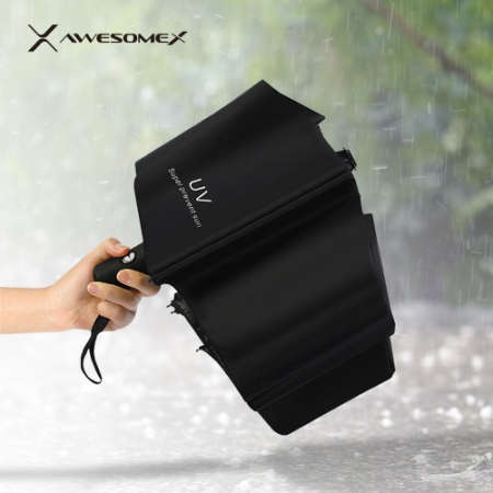 어썸엑스 UV차단 3단 완전자동 암막 파스텔 우양산(UPF50+) 블랙 // 인쇄배송무료 #2