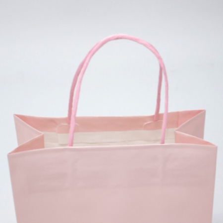 친환경 모조 쇼핑백 핑크 1호 #4