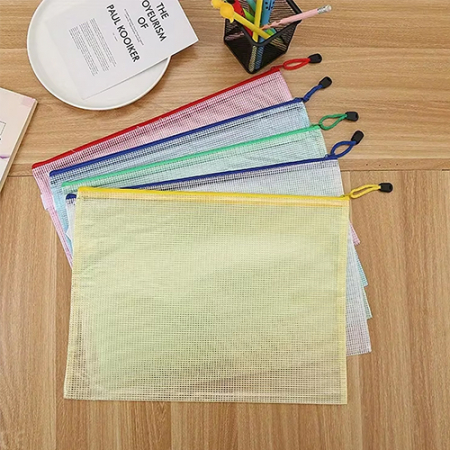 385 A5 메쉬 지퍼 파우치 5PCS #2