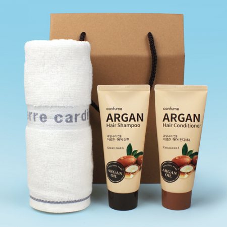 피에르 프린스 타올+ 과일나라 아르간 샴푸+ 과일나라 아르간 컨디셔너 세트 #2