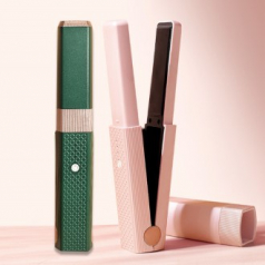 간편한 원터치 무선 고데기 휴대 여행 헤어스타일링