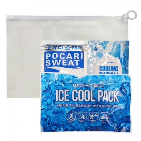 아사삭폭염예방키트 su001B 4종 포카리스웨트 아이스쿨팩 쿨패치 지퍼백 #2