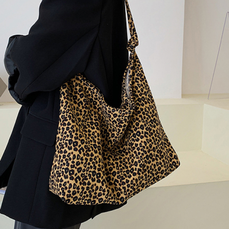레오파드 케주얼 쇼퍼 숄더 백 #6