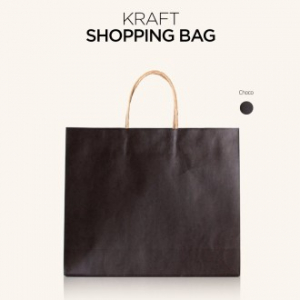 친환경 크라프트 쇼핑백 초코 3호