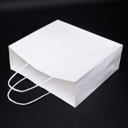 친환경 모조 쇼핑백 화이트 3호 #4