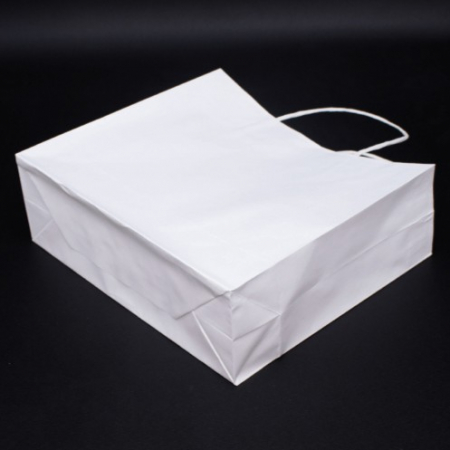 친환경 모조 쇼핑백 화이트 3호 #5