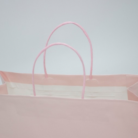 친환경 모조 쇼핑백 핑크 3호 #3