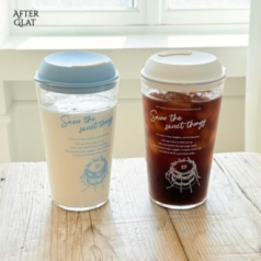 애프터글랫 투명스마일 리유저블 텀블러 500ml 1P