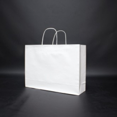 친환경 모조 쇼핑백 화이트 5호