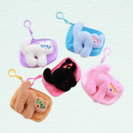 하트고양이 동전지갑 동물 파우치 카드지갑 Y2543 #2