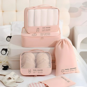 트렌치 여행용 파우치 7종세트 캐리어 정리백