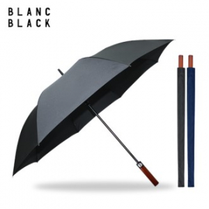 블랑블랙 75 8K 240T 고밀도 무하직기 원목 우드핸들 장우산 2COLOR