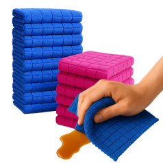 극세사 다용도 바둑 크리너 타월 30x40 1P 세차용 청소행주 물흡수 걸레