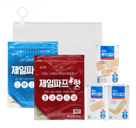 제일파프1p+클릭밴드1p 파우치세트 #2