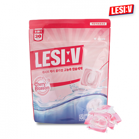 레시브 체리블라썸 고농축 미니 캡슐세제 3구 30개입 일반_드럼 겸용 #2