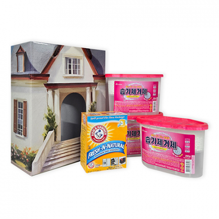 물만 먹고 가는 옹달샘 습기제거제 3P + 암앤해머 탈취제 선물세트 #2