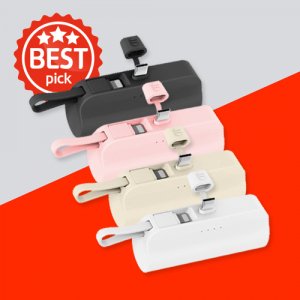 베스트픽 5000mah 도킹형 고속 충전 보조배터리 색상 4종