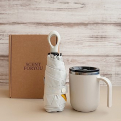 센트포유 초경량 멀티고리 5단우산+ 포니테일 머그컵세트 SU40