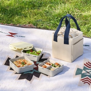 락앤락 데일리 코튼 찬합 세트 정사각 3단 LL-102