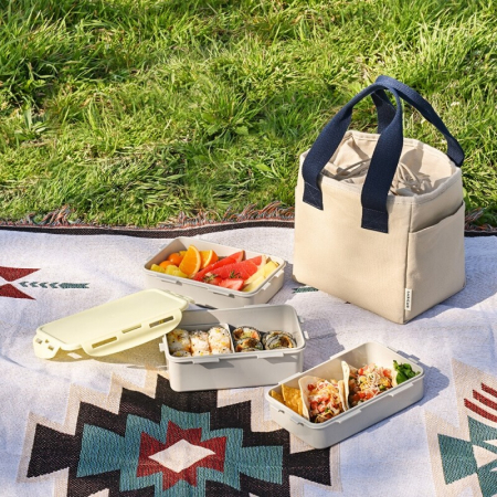 락앤락 데일리 코튼 찬합 세트 직사각 3단 LL-103 #2