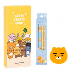 카카오프렌즈 문구팩3, 4본연필세트+지우개