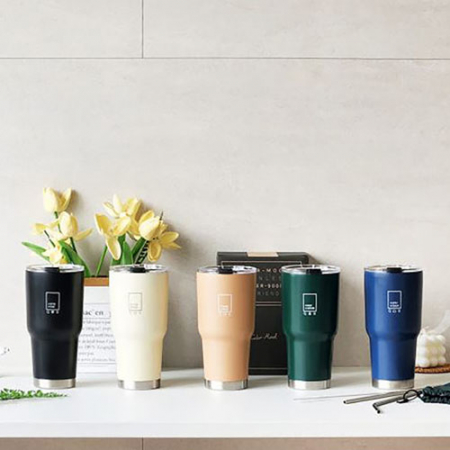 컬러무드 피크닉 보냉 무연마 스텐304 텀블러 900ml #2