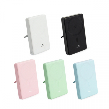 액센 BM113 핑크 맥세이프 10000mAh 고속 무선충전 보조배터리 (핑크/민트/블루/블랙/화이트) #2