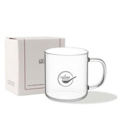커핑그라운드 내열강화유리 머그컵 선물세트 470ml 1P