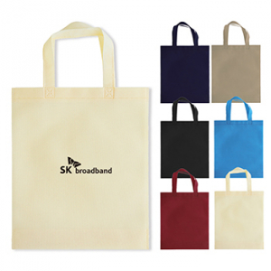 부직포가방 스탠드 세로형 H4 300x350x80 // 로고인쇄