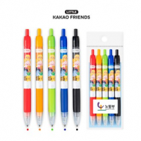 카카오 LF 러블리 스마트 중성펜 5P세트 0.48mm