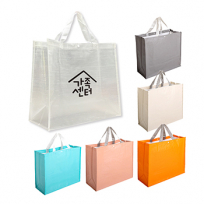 바닥보강O 타포린 수납가방 방수 캠핑가방 투명대형 450x400x200 // 로고인쇄