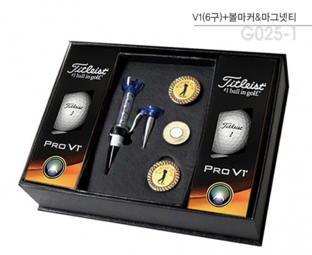 골프용품 타이틀리스트 pro V1(6구)+볼마커 마그넷티 골프선물 t010 #3