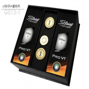 골프용품 타이틀리스트 pro V1(6구)+순금볼마커 골프 사은품 t006