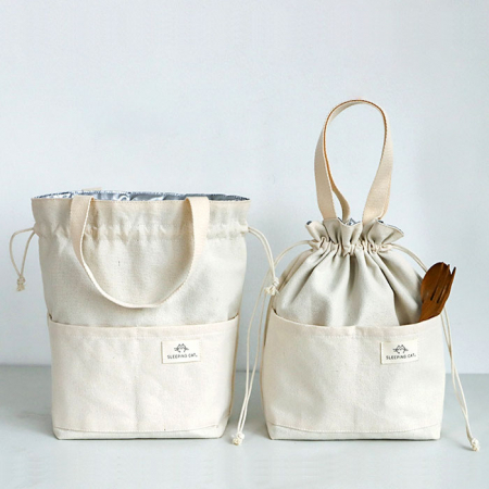 C027 네추럴버킷 보냉백 도시락가방 보온 보냉가방 주문제작 인쇄 #2