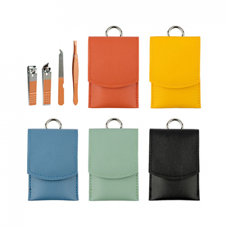 실버링 가죽포켓 휴대용 네일케어 4종세트 #3