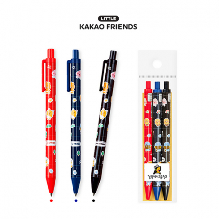 카카오 LF 러블리 슬렌더 중성펜 3P세트(0.38) #2