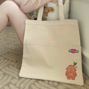 사랑이 엔젤하트 투포켓 에코백